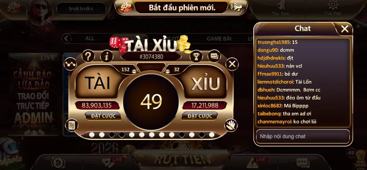 Minigame Tài Xỉu Tại SunWin Sân Chơi Dự Đoán Kết Quả Hấp Dẫn Hàng Đầu