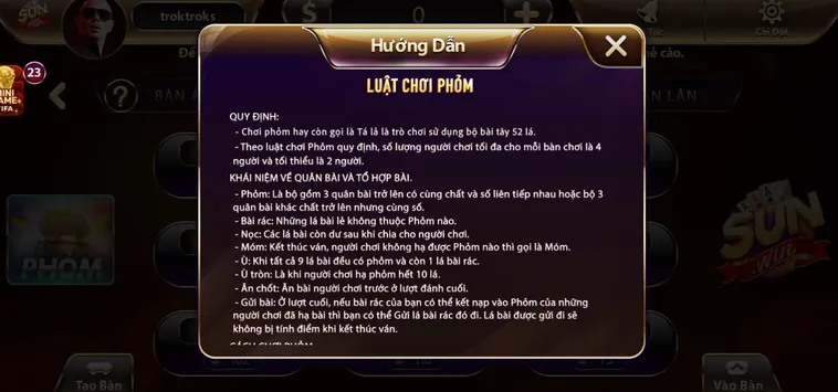 Chinh Phục Đỉnh Cao Phỏm Tại SunWin Sảnh Bài Sang Trọng Đẳng Cấp Nhất