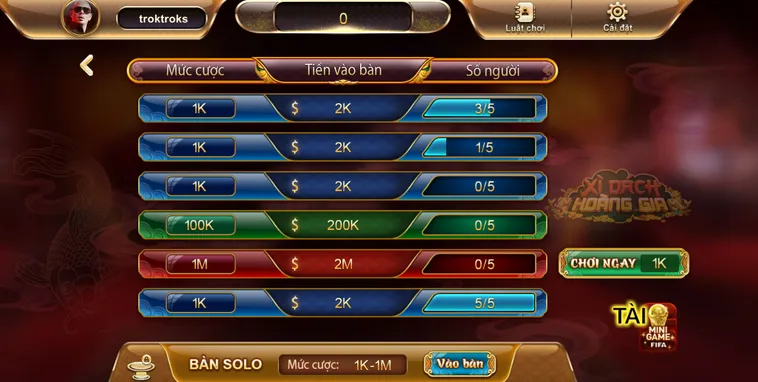 Xì Dách Hoàng Gia Tại SunWin Sân Chơi Đẳng Cấp Cho Các Cao Thủ Bài Lá